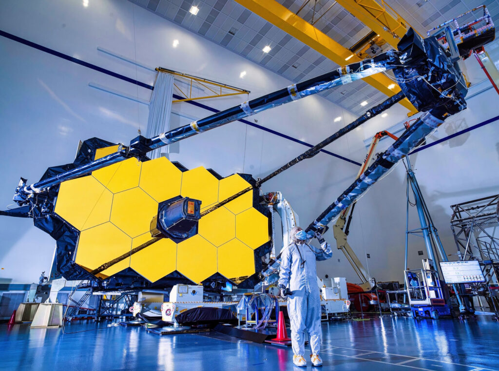 The James Webb Telescope. Space Observatory for the Study of the Universe and exploration of deep space. Elements of this image furnished by NASA